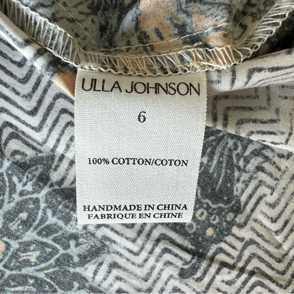 Ulla Johnson Elena Portofino Ruffle Sleeve V-Neck
Cotton Spring Top Blouse Sz 6 - Picture 4 of 12